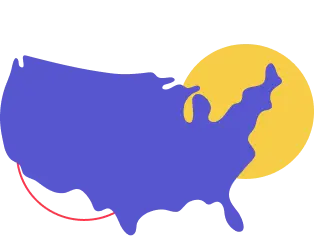 United States map illustration