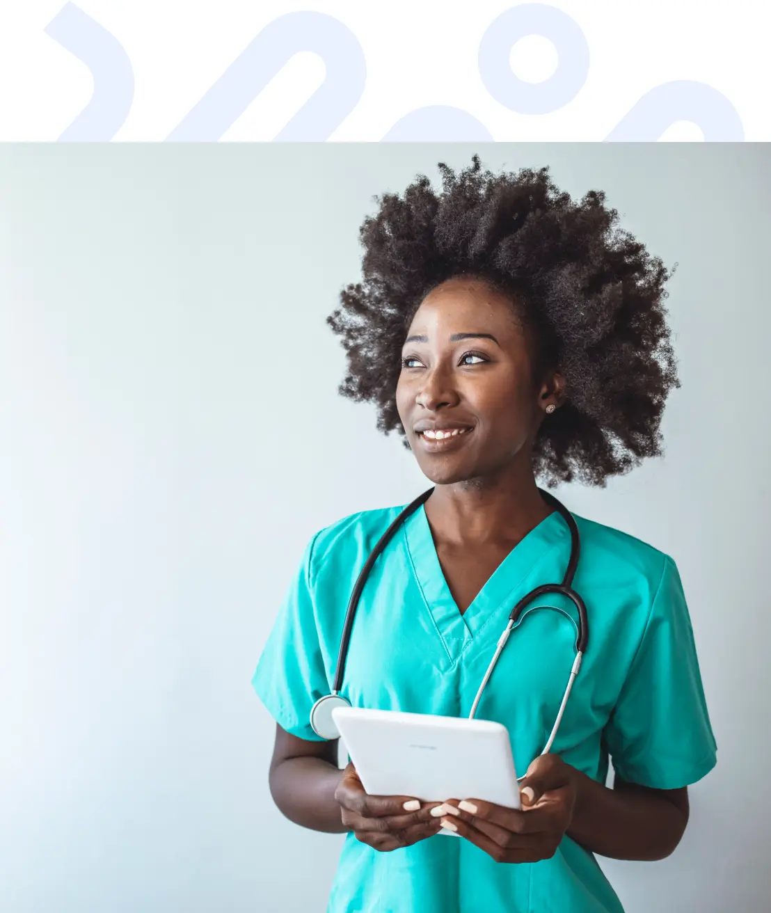 Doctor with tablet and stethoscope